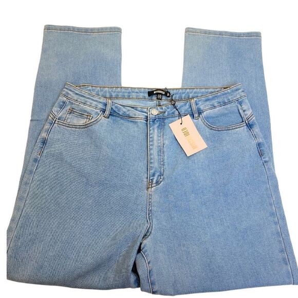 Misguided Comfort Stretch Straight Leg Jeans Size 16 or W34 NWT - Picture 2 of 7